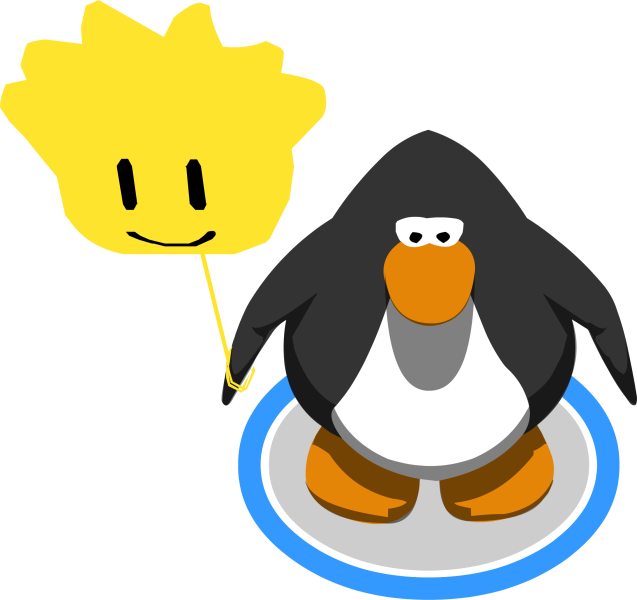 Arquivo:Balão de Puffle Dourado no jogo.png